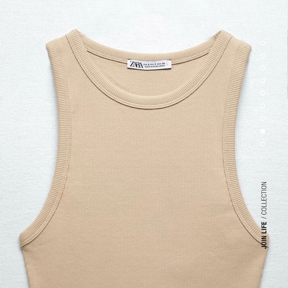 Zara Ribbed Crop Top - Picture 3 of 9